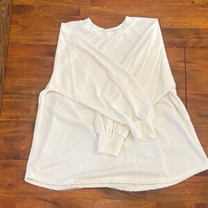 Cherish Cream Women's Crew Neck Sweater